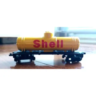 Photo of Shell Model Train Freight Car Yellow