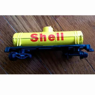 Photo of Shell Model Train Freight Car Yellow
