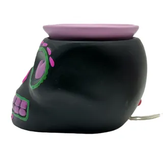 Photo of Pink Zebra Simmer Pot Wax Warmer - Purple Sugar Skull - Day of the Dead