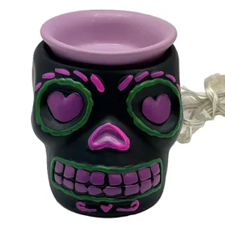 Photo of Pink Zebra Simmer Pot Wax Warmer - Purple Sugar Skull - Day of the Dead