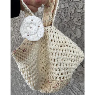 Photo of Handmade Floral Tote Bag: Reusable Grocery Bag