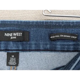 Photo of Nine West Blue Heidi Pull On Skinny Crop Size 14 Jeans -0826i76
