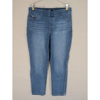 Photo of Nine West Blue Heidi Pull On Skinny Crop Size 14 Jeans -0826i76