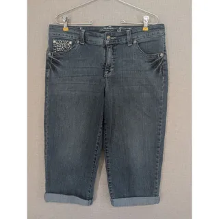 Photo of Style & Co Blue Jean Capri Size 14P Tummy Control -0826H68