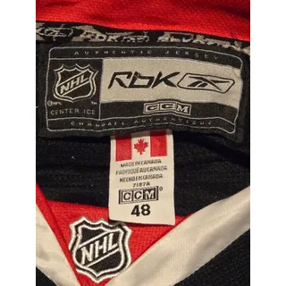 Photo of Reebok CCM Hockey Jersey Mens 48 Chicago Blackhawks Crawford 50 Black Authentic