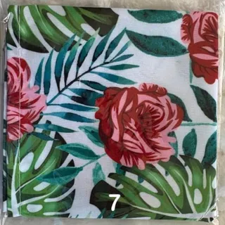 Photo of Pet Dog Cat Bandanas Medium Tropical Theme Roses NEW