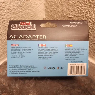 Photo of Gamecube AC Adapter (NEW) - Old Skool - Nintendo