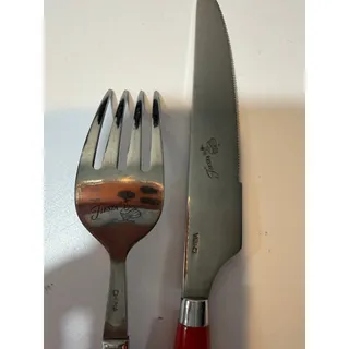 Photo of Fiesta Fiestaware 2 Piece Hostess Set red fork and knife