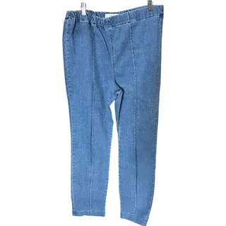 Photo of Textile Elizabeth & James elastic waist pull on blue denim jeans 20 NWOT