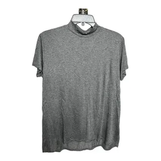 Photo of BP. Nordstrom mock neck heather gray short sleeve tee relaxed fit Small NWOT