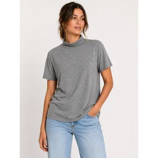 Photo of BP. Nordstrom mock neck heather gray short sleeve tee relaxed fit Small NWOT