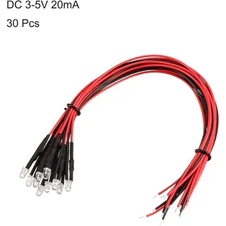 Photo of uxcell Prewired LED Light 3mm RGB Slow Flashing Bulbs - 30PCS