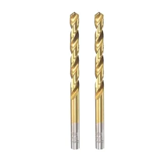 Photo of uxcell 6.3mm High Speed Steel Twist Drill Bits - 2 Pcs