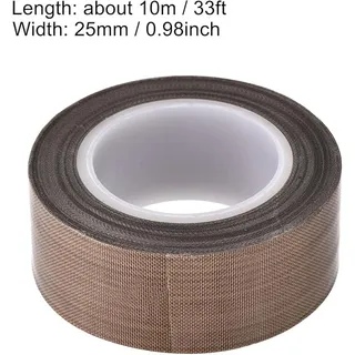 Photo of uxcell Heat Resistant PTFE Film Adhesive Tape, 25mm x 10m