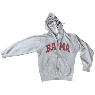 Photo of Alabama Crimson Tide Hoodie Mens Medium Gray Full Zip MV Sport College NCAA