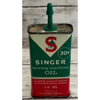 Photo of Vintage Singer Sewing Machine Oil Tin