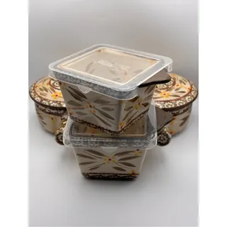 Photo of Set of 4 Temptations Ovenware Square Ramekins & Soup Crocks Old World Brown