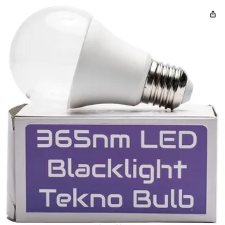 Photo of Tekno LED Blacklight Bulb, Glow in the Dark, Glowing Bubbles- 12 watts 110 Volts