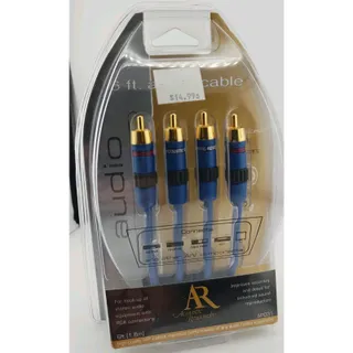 Photo of Vintage NOS Acoustic Research Stereo RCA Audio Cables 6ft AP031 Sealed 2002