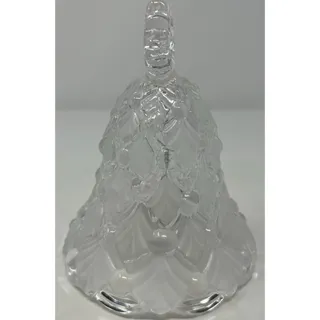 Photo of Mikasa Vintage Frosted and Clear Winter Dream Crystal Christmas Tree Bell