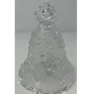 Photo of Mikasa Vintage Frosted and Clear Winter Dream Crystal Christmas Tree Bell