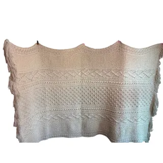 Photo of Beautiful Large Acrylic Crochet Blanket 80x50”
