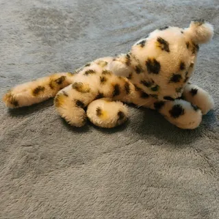 Photo of Rare 1978 Dakin Leopard Plush Vintage Bean Filled Green Eyes