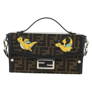 Photo of Fendi x Fragment x Pokemon Dragonite Zucca Baguette Soft Trunk Bag Brown