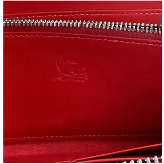 Photo of Christian Louboutin Panettone Pink Calf Leather Spiked Wallet
