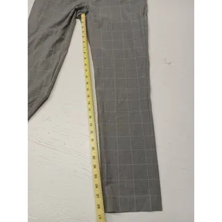 Photo of H&M (31x30) Slim Straight Fit Square Plaid Dress Slacks