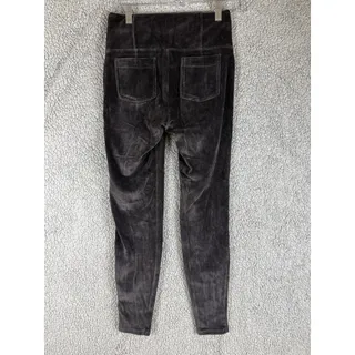 Photo of Athleta Size Small Black Cord Velour High Waisted Black Metro Tight Leggings