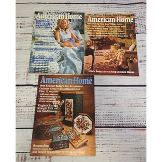 Photo of Lot of 3 American Home Magazines May June August 1975 Vintage