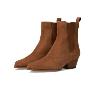 Photo of NEW Michael Kors Women's Kinlee Bootie Luggage Suede Brown Ankle Boot Size 9.5 M