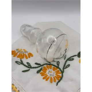 Photo of Vintage Clear and Silver Decanter Top or Wine Stopper