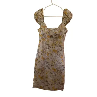 Photo of ASTR The Label Floral Puff Sleeve Mini Dress Size M