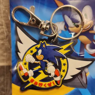 Photo of Keychain - Sonic The Hedgehog w/ Winged Emblem (NEW) - Sega
