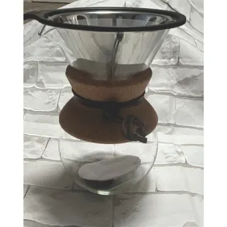Photo of BODUM Pour Over Coffee Maker, Glass, Permanent Filter, 8 Cup 1.0L Clear