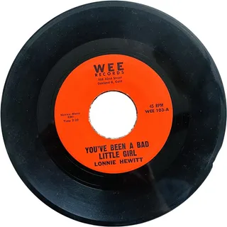 Photo of Lonnie Hewitt You've Been A Bad Little Girl Wee Records Vinyl 7" 45 RPM Xmas NM