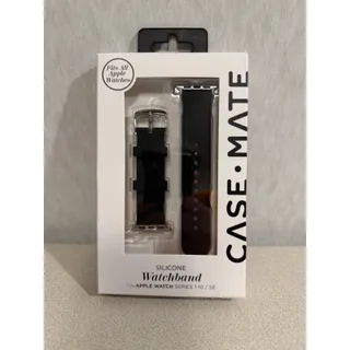Photo of Case-Mate Silicone Watchband Apple Watch Series 1-10 SE Black Fits All Sizes