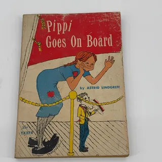 Photo of Pippi Goes On Board Astrid Lindgren 1967 Scholastic Paperback Illustrated