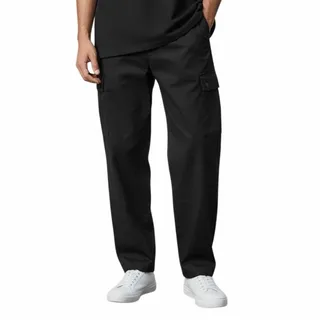 Photo of H & M Men’s Slim Fit Elastic Waist Cargo Pants Black Size Medium