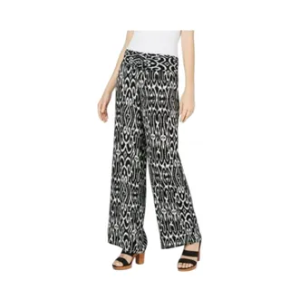 Photo of International Concepts Crinkle Gauze Wide Leg Pants Small