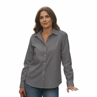 Photo of Ruisin Women’s Button Down Dark Gray Size Medium New