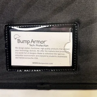Photo of Bump Armor Tech Protection Laptop Sleeve / Portfolio Case – Black