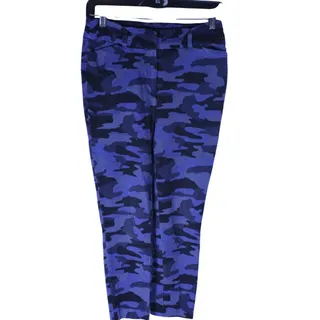 Photo of NY & Co. Women’s Ankle Pants Size 2 Average Blue Camo Print Mild Stretch VGC