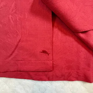Photo of Tommy Bahama 100% silk button camp shirt Pink Red Flower Print Men’s Sz XXL