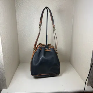 Photo of EUC Dooney Bourke vintage drawstring bucket bag with COA