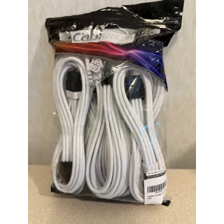 Photo of CableMod PRO ModMesh Sleeved Cable Extension Kit White PC PSU Open Package