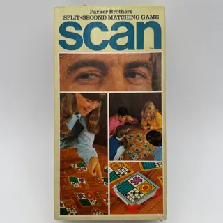 Photo of Vintage Scan by Parker Brothers Board Game 1970 Split Second Matching Game