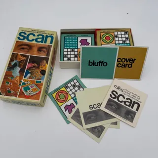 Photo of Vintage Scan by Parker Brothers Board Game 1970 Split Second Matching Game